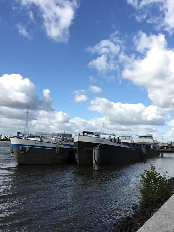 De Kapiteinshut Aan De Rivier Met Xl Ligbad En Sauna Lekkerkerk Eksteriør bilde